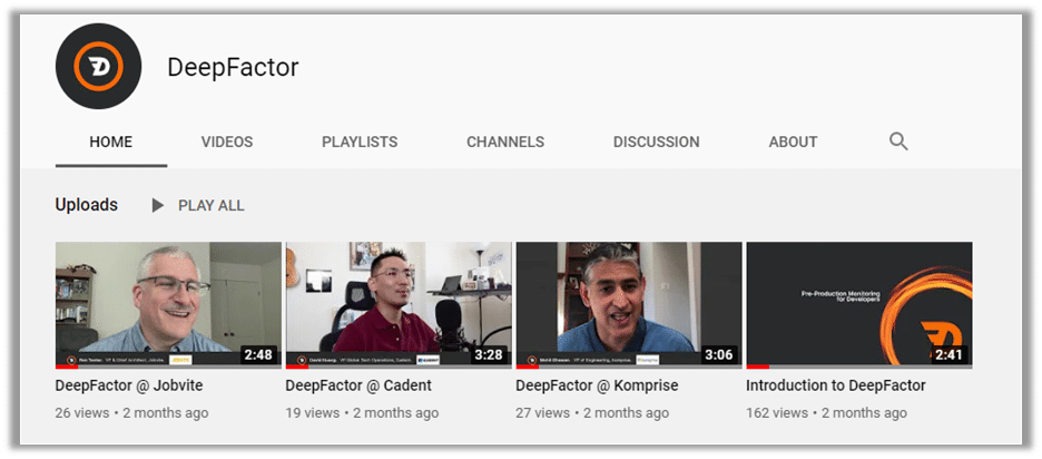 DeepFactor YouTube Channel
